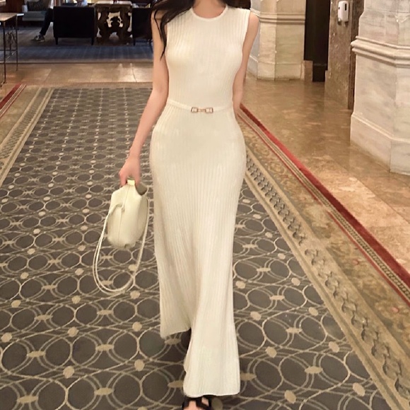 Gabriela Hearst Meier knit dress white size S - Picture 7 of 8